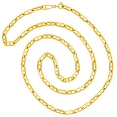 Unoaerre 27-inch Modernist Gold Anchor Chain Necklace