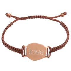 Macrame diamond Gold Love Bracelet
