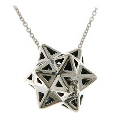 Framed Mini Tetra Silver Necklace 12