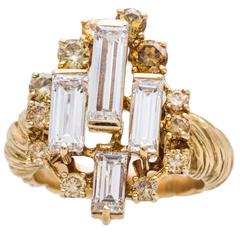 Chaumet Multi-Color Diamond Gold Ring