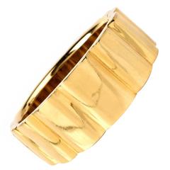  Wide Gold Cuff Bangle Bracelet