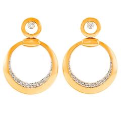 Carl F. Bucherer Diamond-Set Rose Gold Earrings