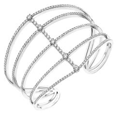 Astonishing Diamond gold Cuff Bangle Bracelet 12