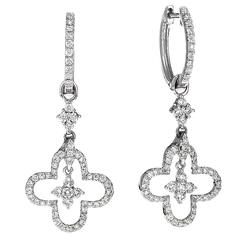 Diamond gold Dangle Earrings