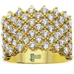 Diamond Gold Band Ring 10