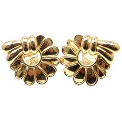 Van Cleef & Arpels Large Gold Earrings