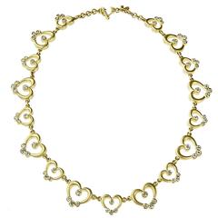 Stambolian Diamond Gold Heart Necklace