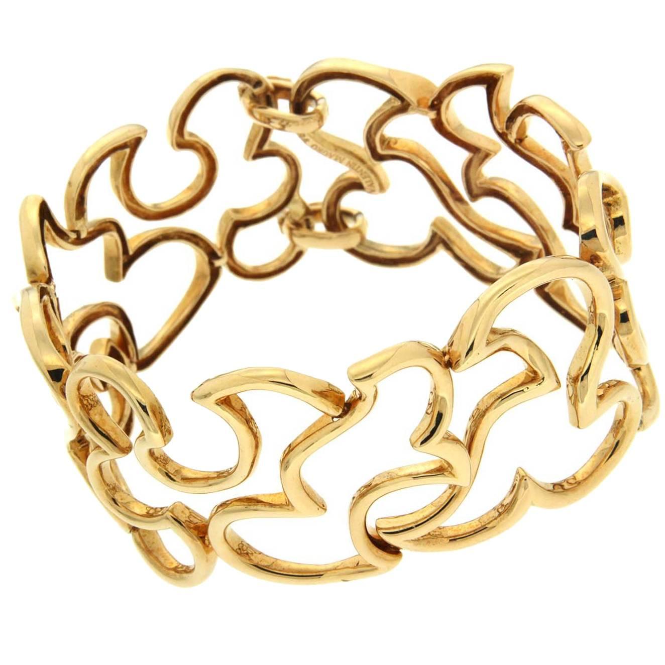 Valentin Magro Unique Gold Scroll Bracelet