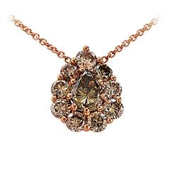 4.75 Carat Fancy Colored Diamond Gold Necklace