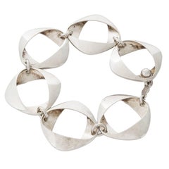 Retro Georg Jensen Silver Link Bracelet