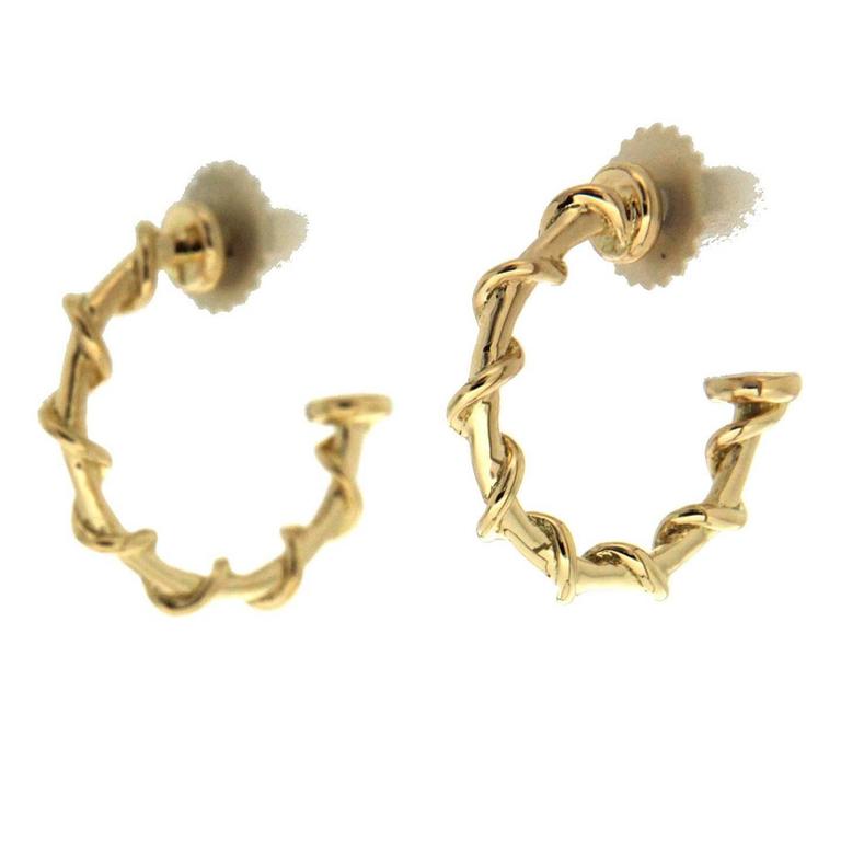 Valentin Magro Medium Gold Rope Hoop Nautical Earrings For At Valentin Magro Medium Gold Rope Hoop Nautical Earrings For