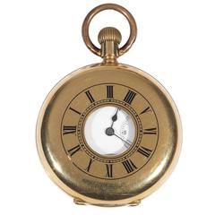 Paillard’s Non Magnetic Watch Co of America Gold Half Hunting Case Pocket Watch 6
