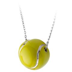Deakin & Francis Silver Tennis Ball Pendant
