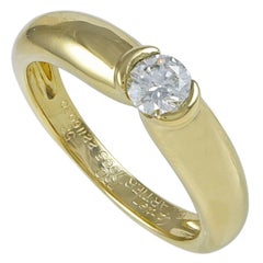 Retro Cartier Gold and Diamond Ring