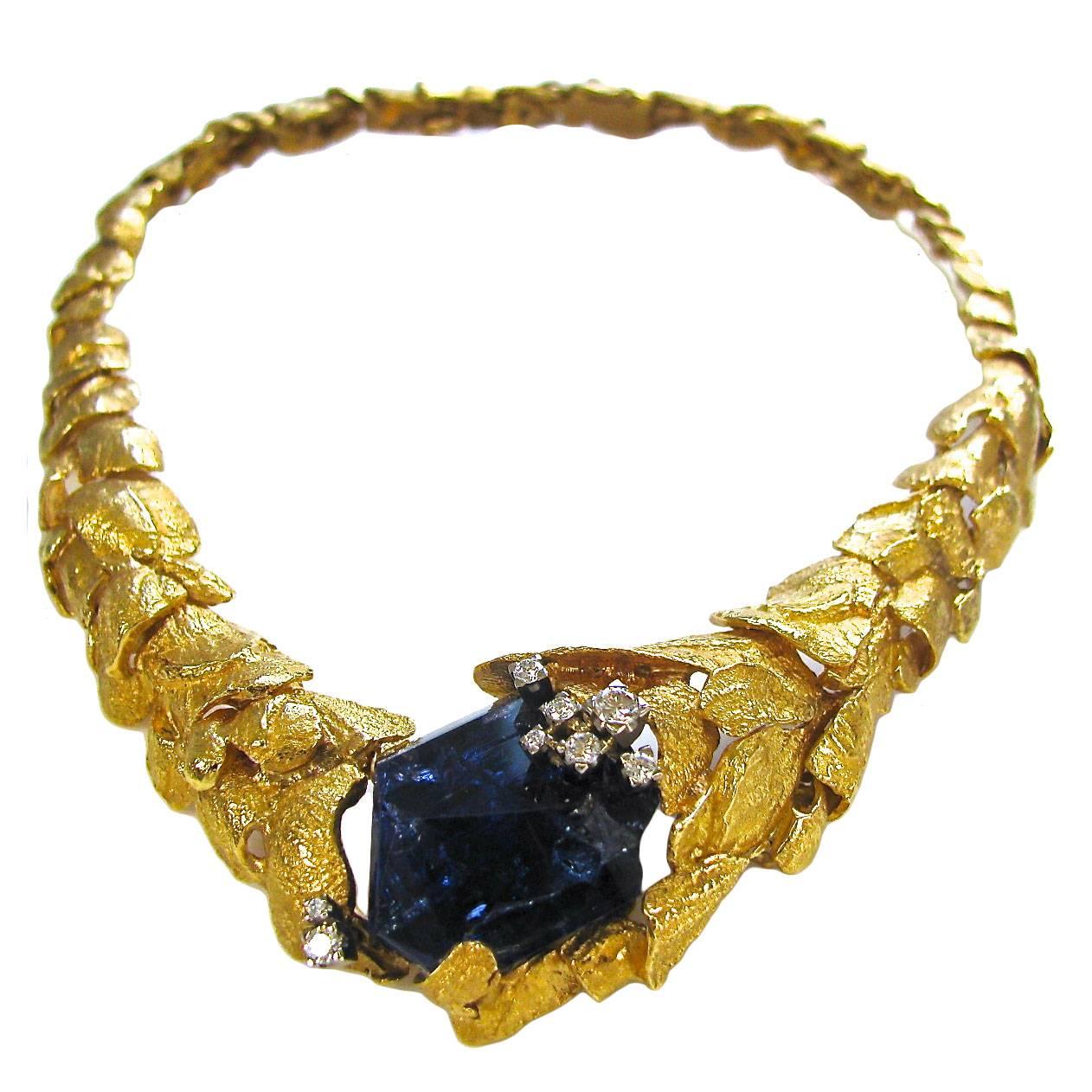 Collana in oro e tanzanite Gilbert Albert