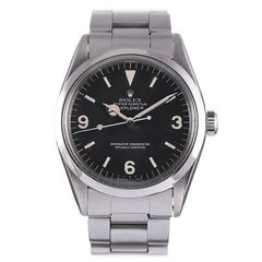 Vintage Rolex Stainless Steel Explorer Wristwatch Ref 1016