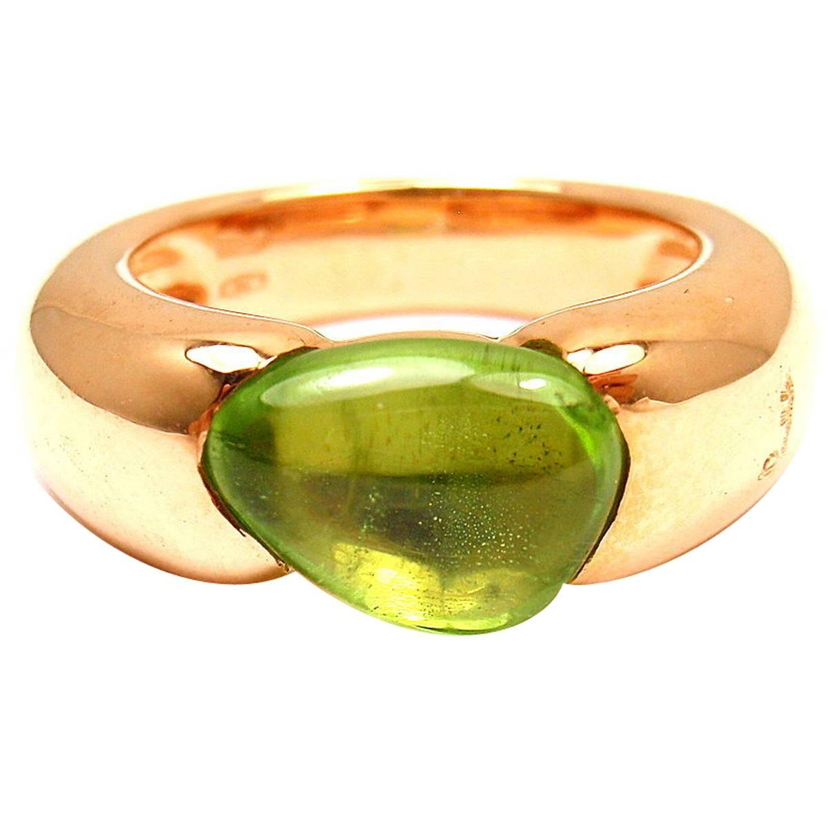 Pomellato Sassi Peridot Gold Ring