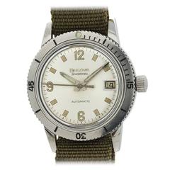 Vintage Bulova Stainless Steel Diver’s Wristwatch