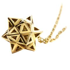 Framed Mini Tetra Gold Necklace 9