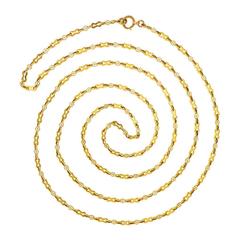 Collana lunga in filigrana d'oro di Gay Freres