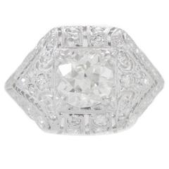 Vintage 1940's Art Deco Diamond Ring