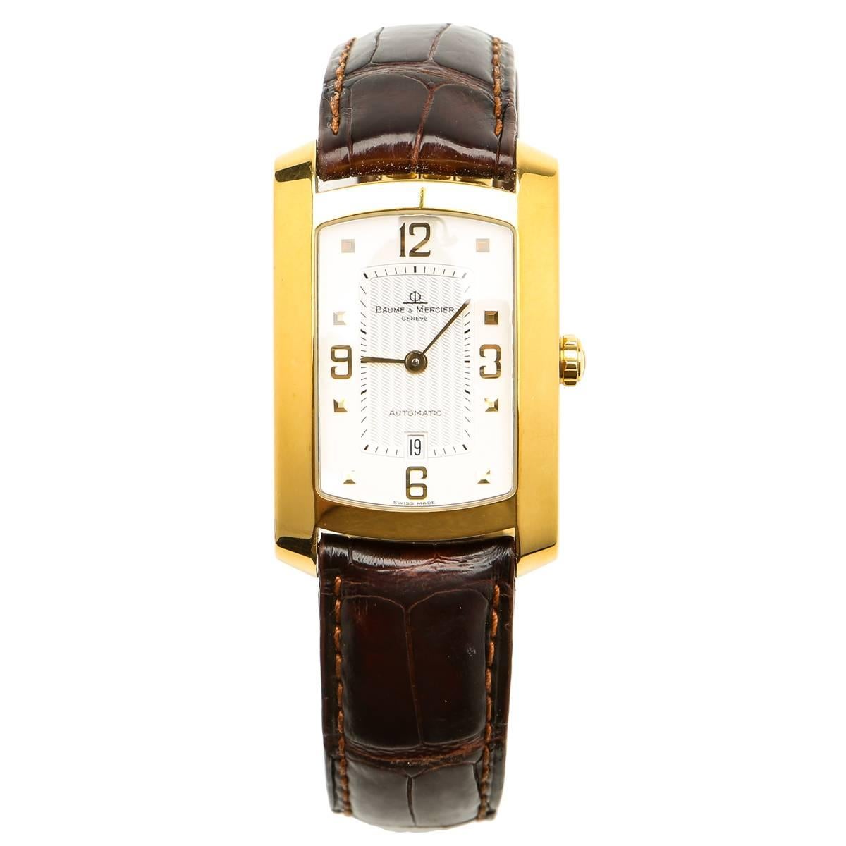 Baume 
Mercier yellow Gold Hampton Automatic Wristwatch