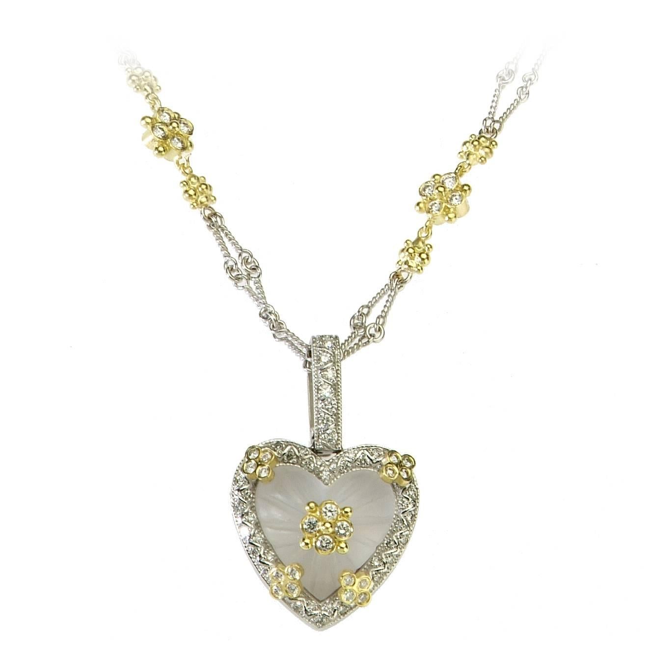 Stambolian Heart Enhancer und Diamant Goldkette Halskette