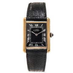 Cartier Vermeil must de cartier Tank Wristwatch