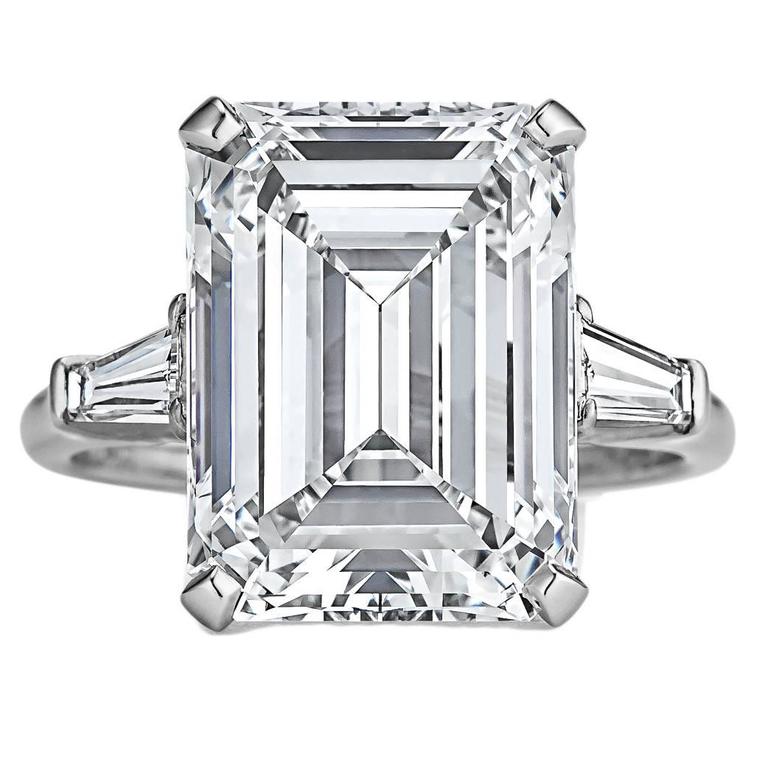 Harry winston square cut diamond ring sale