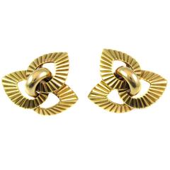 Cartier Paris Retro Gold Ear Clips 6