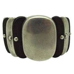 Spratling Wood and Silver Bracelet 9