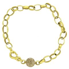 Pomellato Sabbia Fancy Diamond Gold Link Necklace 