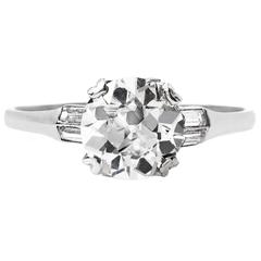 Exceptional 1.52 Carat Diamond platinum Solitaire Engagement Ring Exceptional 1.52 Carat Diamond platinum Solitaire Engagement Ring