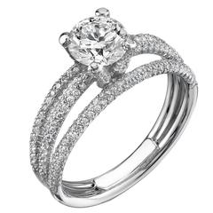 Diamond platinum Engagement Ring