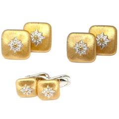 Buccellati Macri diamond gold Tuxedo set