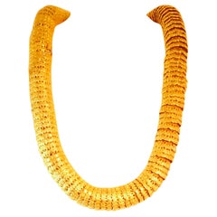 1950s Unusual French Gold Necklace and Bracelets