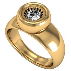 Barbara Nanning & Sparkles Diamond and Gold solitaire Ring