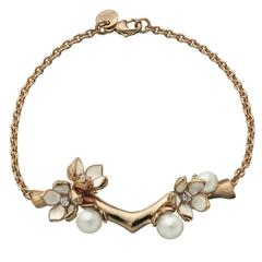 Shaun Leane pearl Diamond Rose Gold Vermeil Branch Bracelet