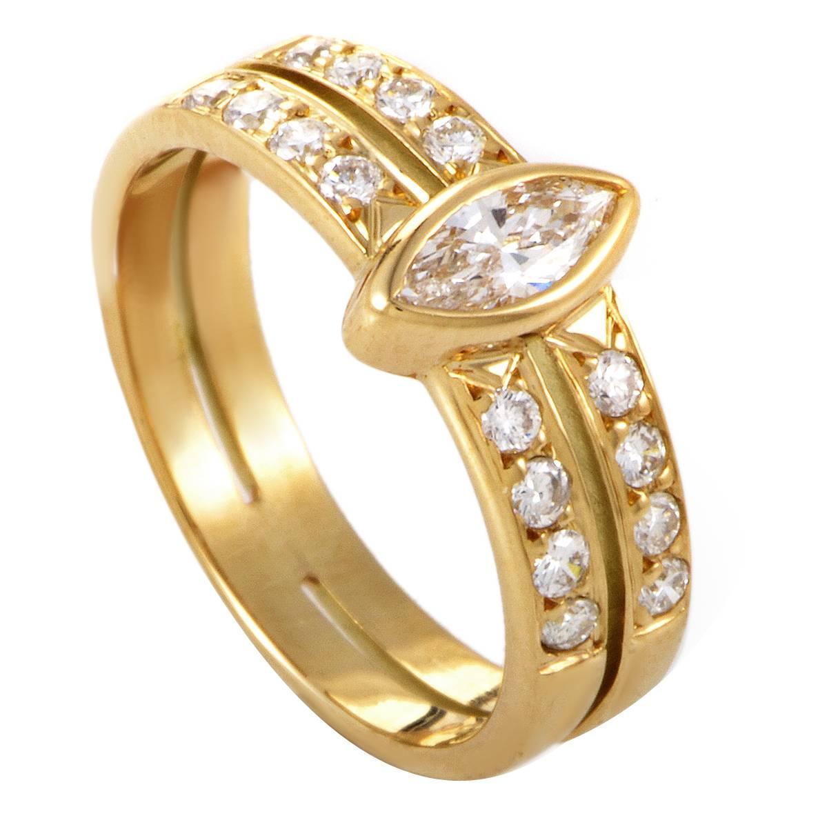 Cartier Diamond gold Engagement Ring