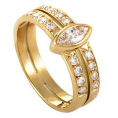 Vintage Cartier Diamond gold Engagement Ring