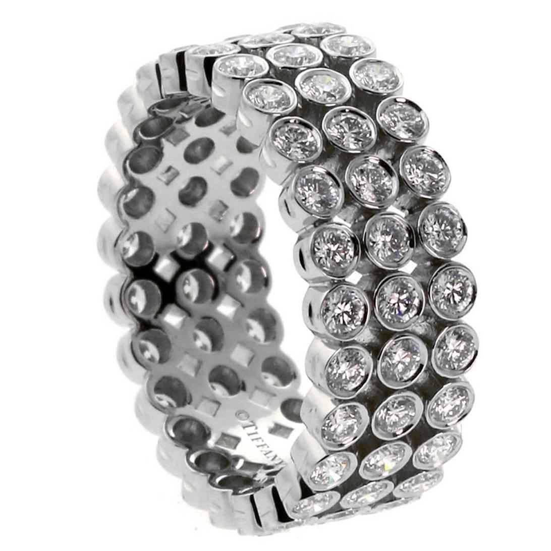 Tiffany & Co. Diamond Platinum Jazz Eternity Ring