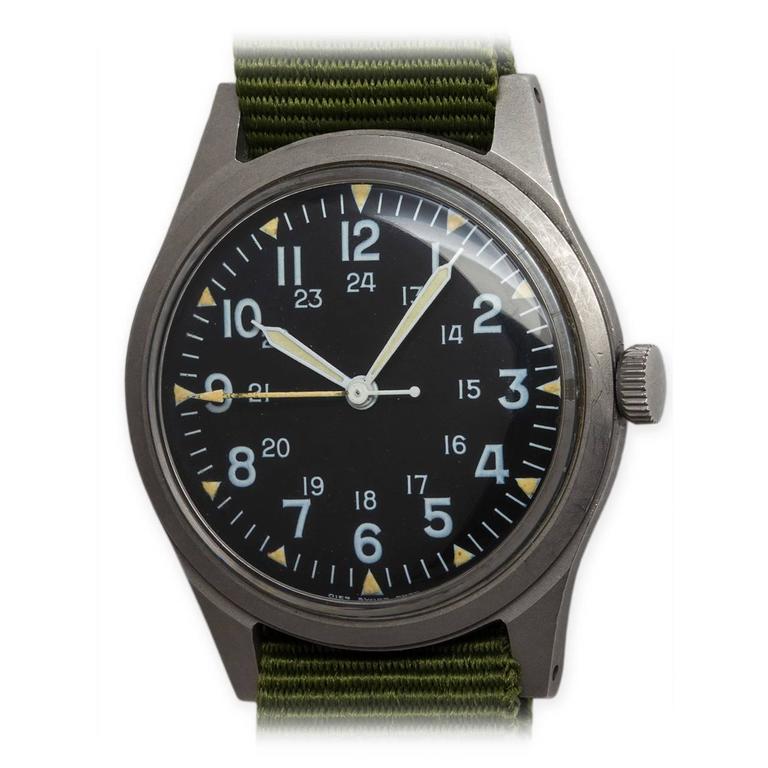 Hamilton Us Military Issue Vietnam Era Wristwatch C 1971 At 1stdibs Hamilton Khaki Vietnam
