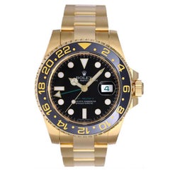 Rolex GMT-Master II Men's Yellow Gold Watch 116718 Ceramic Bezel