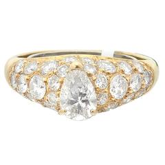Cartier Pear-Shaped Diamond Dome Ring