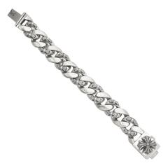 Chrome Hearts Silver Curblink Bracelet