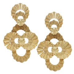 Late 20th Century Gold Earrings