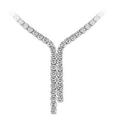 28.00 Carat Tennis Necklace with Gradual Split 1