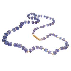Dalben Tanzanite Gold Necklace 8