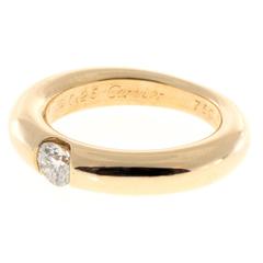 Cartier Ellipse Diamond Gold Ring