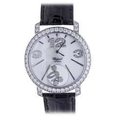 Chopard Ladies White Gold Happy Diamonds Quartz Wristwatch ref 207450-10